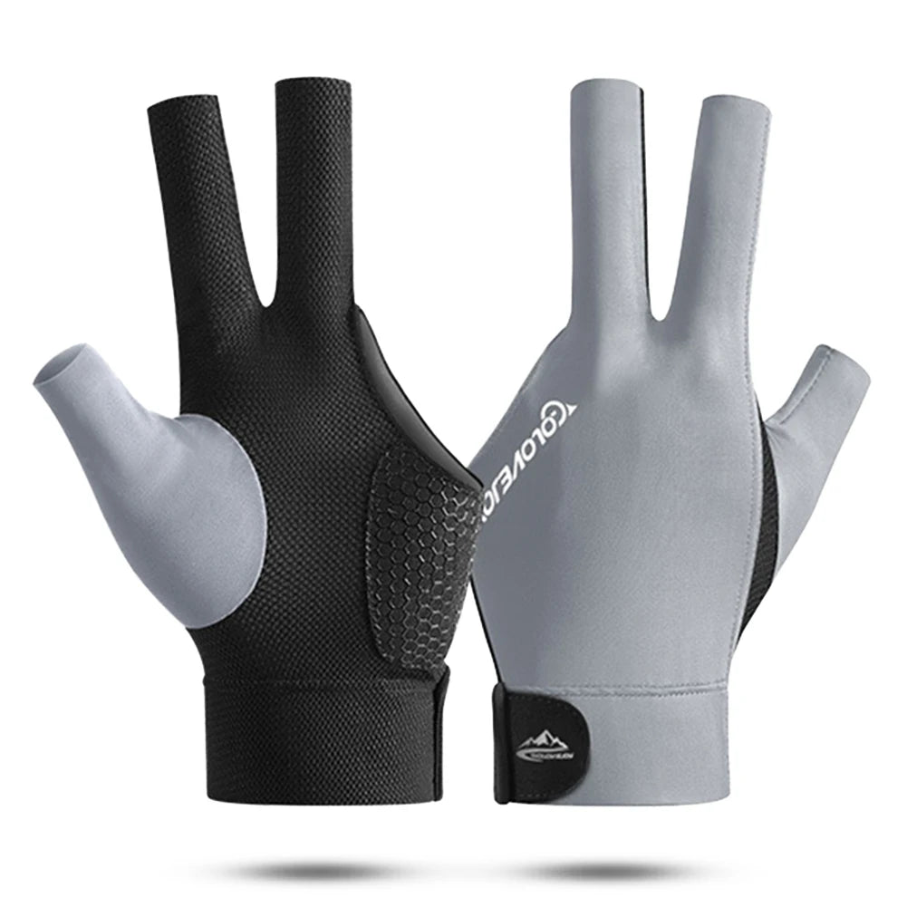 GripMaster: Guantes de billar con dedos abiertos™