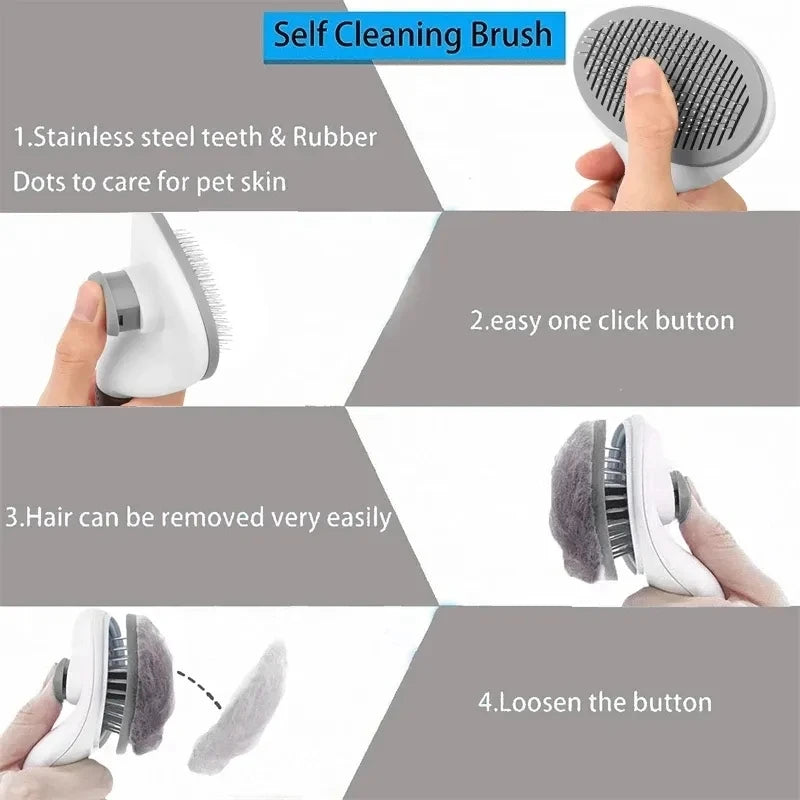 FurFree Glide: Self-Cleaning Pet Hair Removal Brush™