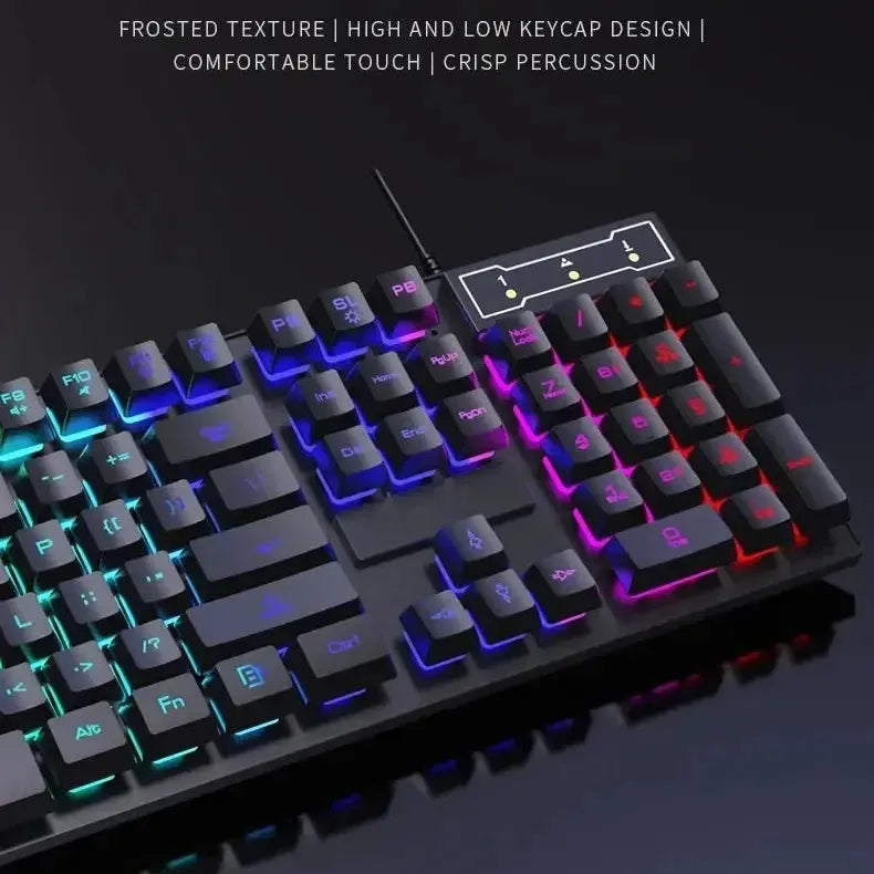 LumiStrike Pro: 104-Key Backlit Mechanical Keyboard & Mouse Set™