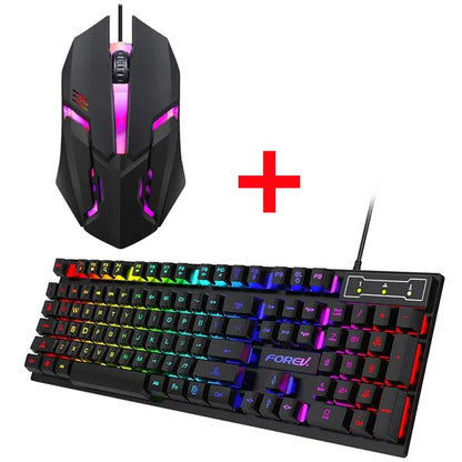 LumiStrike Pro: 104-Key Backlit Mechanical Keyboard & Mouse Set™