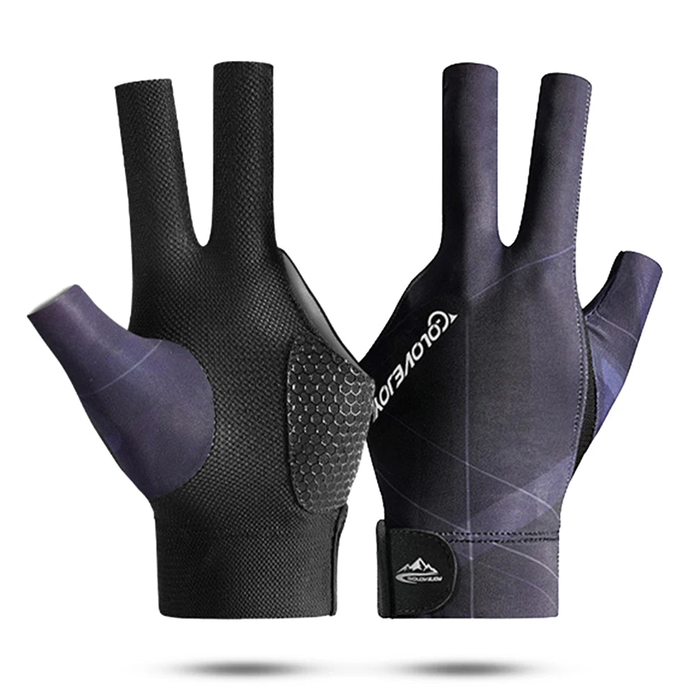 GripMaster: Guantes de billar con dedos abiertos™