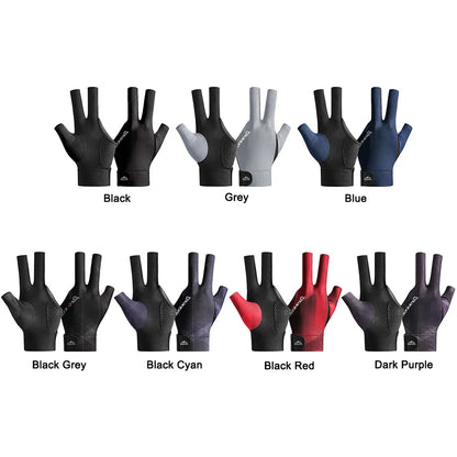 GripMaster: Guantes de billar con dedos abiertos™