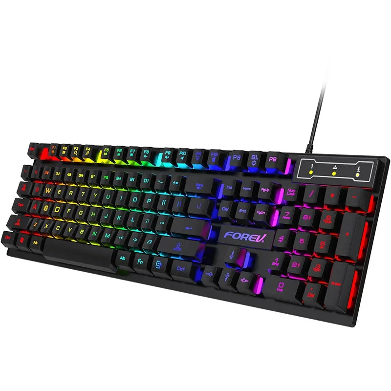 LumiStrike Pro: 104-Key Backlit Mechanical Keyboard & Mouse Set™