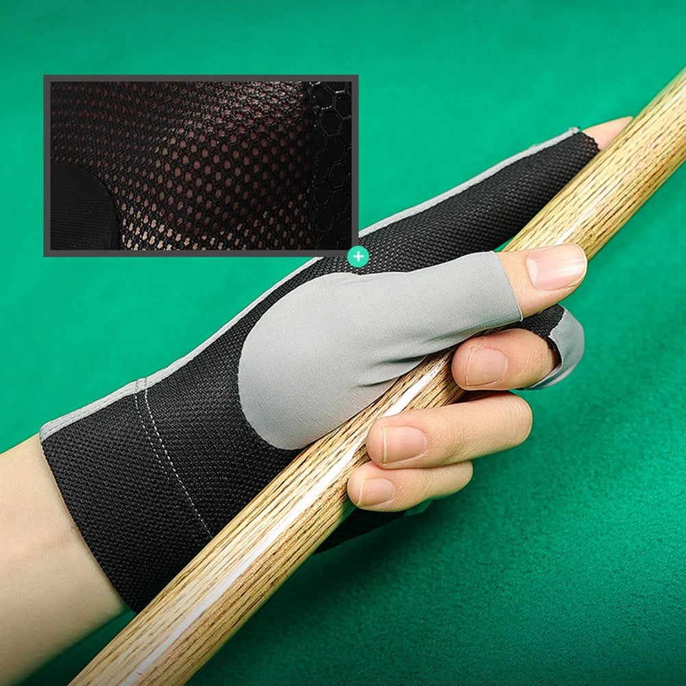 GripMaster: Open-Finger Billiard Gloves™