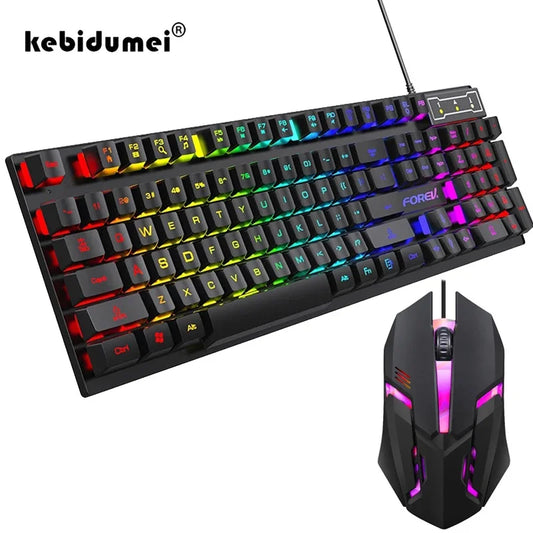 LumiStrike Pro: 104-Key Backlit Mechanical Keyboard & Mouse Set™